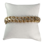 Bracelet d'occasion or 750 jaune maille fantaisie 19 cm - vue 1