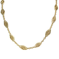 Collier d'occasion or 750 jaune maille filigrane 47 cm