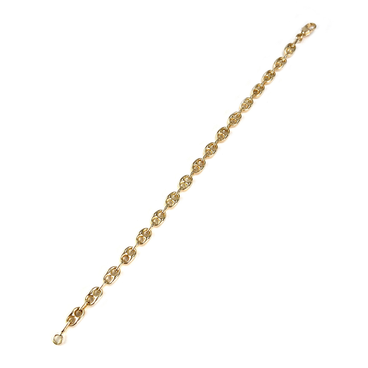 Bracelet d'occasion or 750 jaune maille grain de café 19,5 cm - vue 12