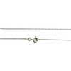 Collier d'occasion or 750 blanc maille forçat  perle de culture de tahiti 40 cm - vue V3