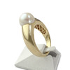 Bague d'occasion or 750 jaune perle de culture - vue V2