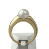 Bague d'occasion or 750 jaune perle de culture - vue V3