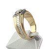 Bague d'occasion 2 ors 750 diamant - vue V2