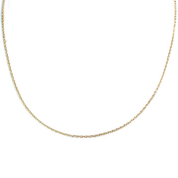 Chaîne d'occasion or 750 jaune maille forçat 40,5 cm
