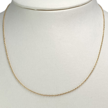 Chaîne d'occasion or 750 jaune maille forçat 40,5 cm