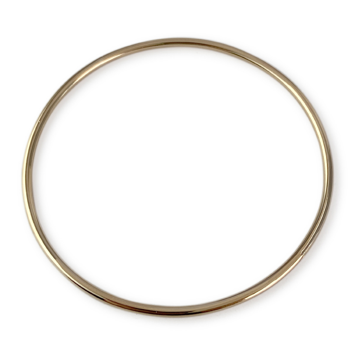 Bralcelet jonc d'occasion or 750 jaune 61 mm - vue 2