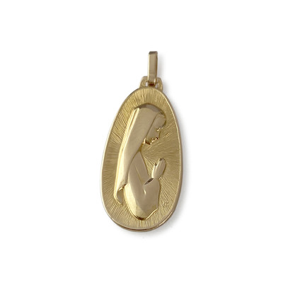 Médaille religieuse d'occasion or 750 jaune