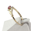 Bague d'occasion or 750 2 tons rubis - vue V2
