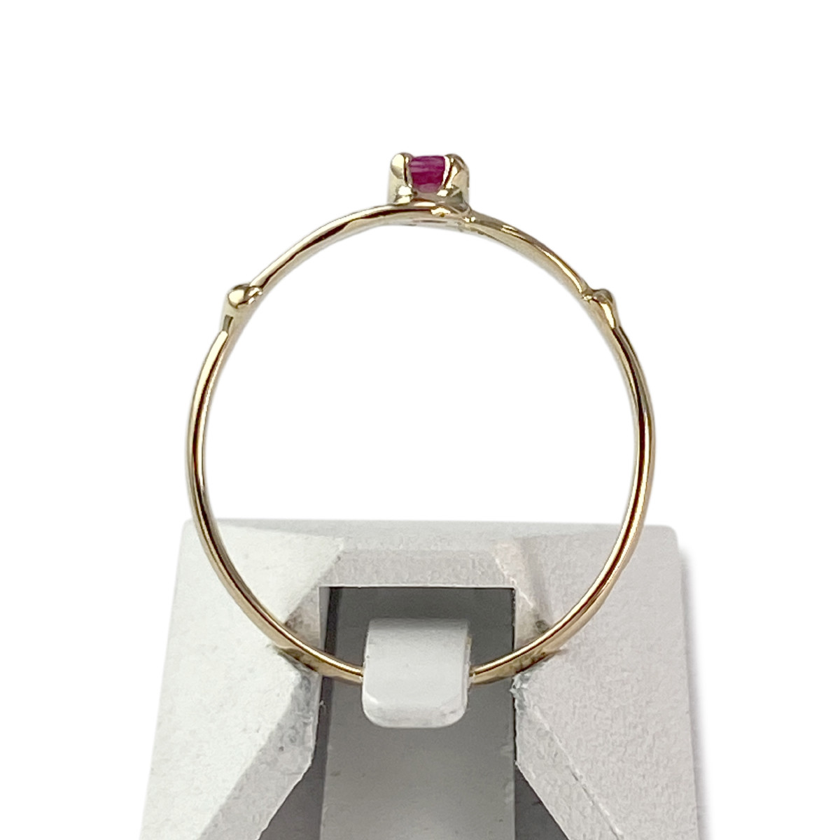 Bague d'occasion or 750 2 tons rubis - vue 3