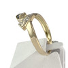 Bague d'occasion or 750 2 tons saphir diamant - vue V2