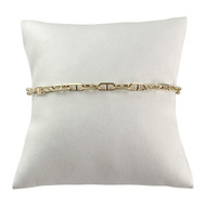 Bracelet d'occasion or 750 jaune maille marine 18,5 cm