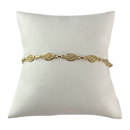 Bracelet d'occasion or 750 jaune maille filigrane 18 cm