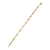 Bracelet d'occasion or 750 jaune maille filigrane 18 cm - vue V2