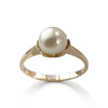 Bague d'occasion or 750 rose perle de culture - vue V1