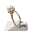 Bague d'occasion or 750 rose perle de culture - vue V2