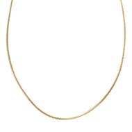 Chaîne d'occasion or 750 jaune maille gourmette 50 cm