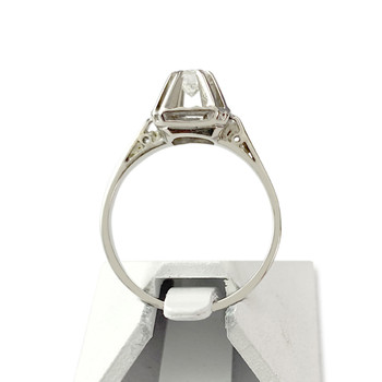 Solitaire tweedehands goud 750 witte diamant