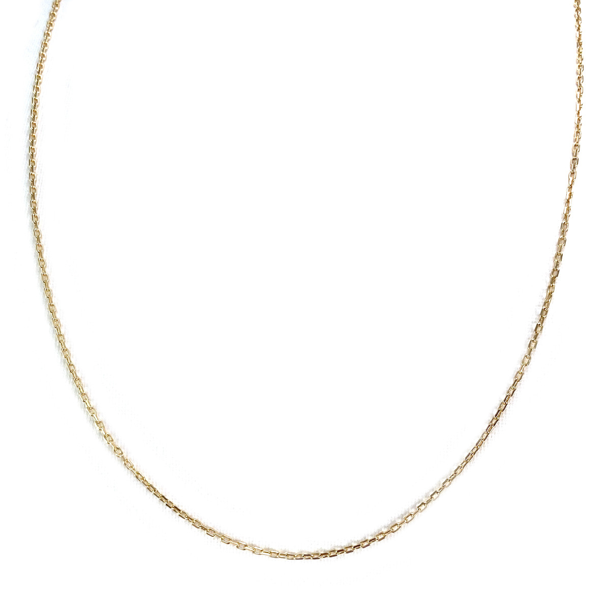 Chaîne d'occasion or 750 jaune maille forçat 51 cm