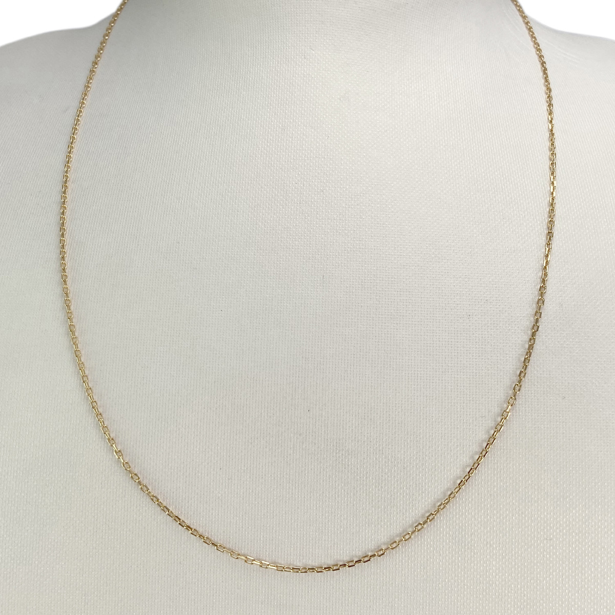 Chaîne d'occasion or 750 jaune maille forçat 51 cm - vue 2