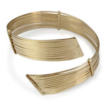 Bracelet rigide d'occasion or 750 jaune 19 cm - vue 2