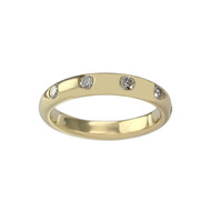 Bague d'occasion or 750 jaune diamants