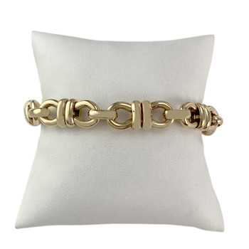 Bracelet d'occasion or 750 jaune maille fantaisie 20,5 cm