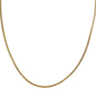 Chaîne d'occasion or 750 jaune maille gourmette 50,5 cm