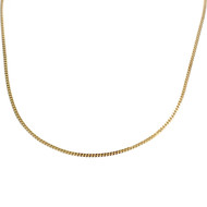 Chaîne d'occasion or 750 jaune maille gourmette 40 cm