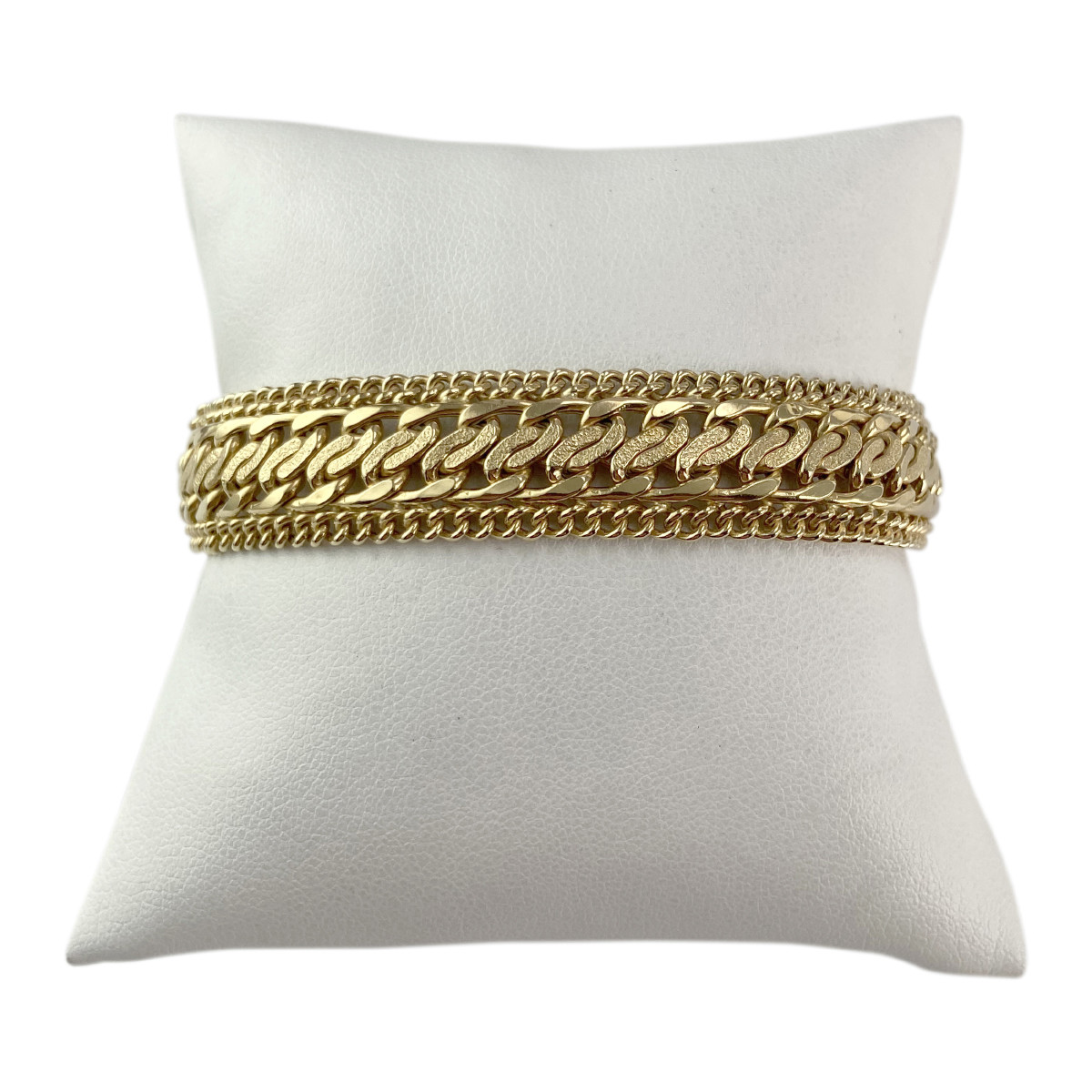 Bracelet d'occasion or 750 jaune maille fantaisie 20 cm