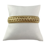 Bracelet d'occasion or 750 jaune maille fantaisie 20 cm
