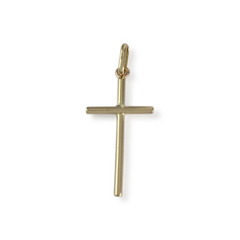 Pendentif croix d'occasion or 750 jaune