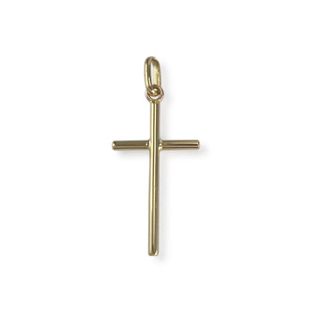 Pendentif croix d'occasion or 750 jaune