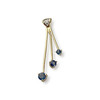 Pendentif d'occasion or 750 2 tons saphirs diamant - vue V1