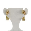 Boucles d'oreilles clous d'occasion or 750 jaune spinelles synthétiques - vue V3