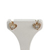 Boucles d'oreilles d'occasion or 750 jaune zirconias - vue V1