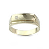 Bague d'occasion or 375 2 tons diamant - vue V1
