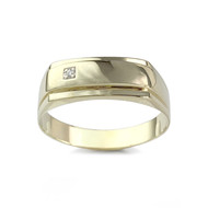 Bague d'occasion or 375 2 tons diamant