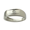 Bague d'occasion or 375 blanc diamant - vue V1