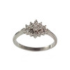 Bague d'occasion or 750 blanc diamants - vue V1