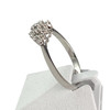 Bague d'occasion or 750 blanc diamants - vue V2