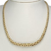 Collier en chute d'occasion or 750 jaune maille palmier 45 cm - vue V2
