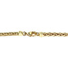 Collier en chute d'occasion or 750 jaune maille palmier 45 cm - vue V3
