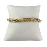 Bracelet d'occasion or 750 jaune maille fantaise 19 cm