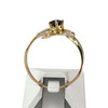 Bague d'occasion or 750 2 tons saphir diamants - vue V3