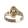 Bague d'occasion or 750 rose demi perles - vue V1