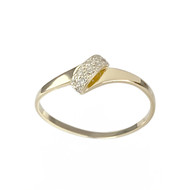 Bague d'occasion or 750 2 tons diamants