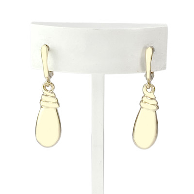 Boucles d'oreilles pendants d'occasion or 750 jaune - vue 1