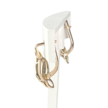 Precious stones earrings 2 gold 585 diamonds