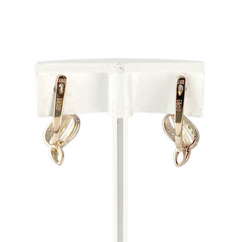 Precious stones earrings 2 gold 585 diamonds