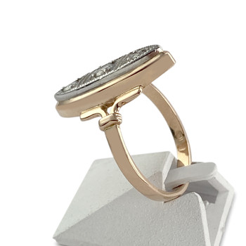 Second hand ring 2 gold 585 diamonds